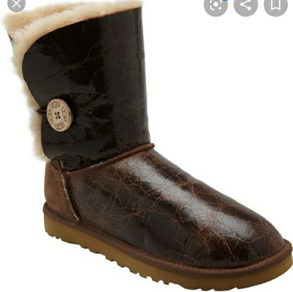 Ugg Bailey Button Krinkle Boot - image 1